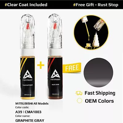 Car Touch Up Paint For MITSUBISHI All Models Code: A39 | CMA1003 GRAPHITE GRAY • $23.99