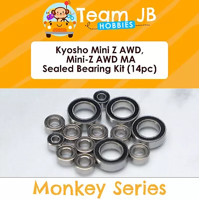 Kyosho Mini Z AWD Mini-Z AWD MA - 14 Pcs Rubber Sealed Bearings Kit • $15.99