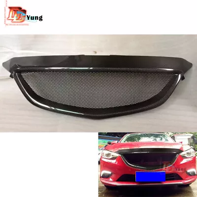 Carbon Fiber Mesh Front Hood Lip Grille For Mazda 6 /Atenza GJ 12/13/14/15/16/17 • $284.40