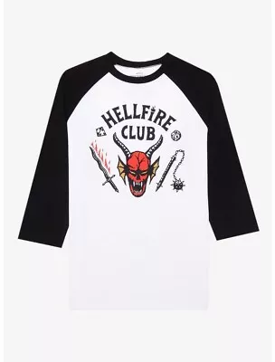 Stranger Things Hellfire Club Logo Adult Baseball Shirt • $29.99