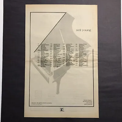 $15 • Buy Neil Young '1973 Tour’ Original 1973 17  X 10.5  Poster Type Advert
