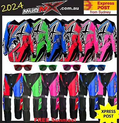 NEW! 2024 MX MOTOCROSS/BMX (Pants+Jersey) Kids Youth Junior Dirt Bike Gear ATV • $85.99