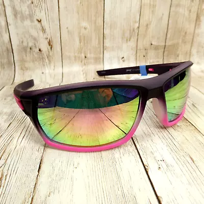 Pugs Gear Gradient Purple Pink Mirror Polarized Wrap Sunglasses WATER SS4 (01) • $13.56