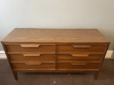 Vintage C. 1960’s MCM Mid Century Modern Johnson Carper 6 Drawer Danish Dresser • $1495