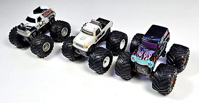 1990 Micro Machines Monster Trucks Tuff Trax Grave Digger Undertaker Outlaw • $26.99