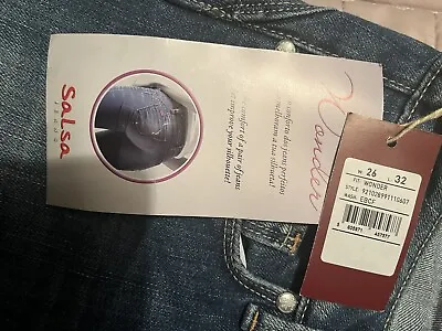 Salsa Women Wonder Push Up Butt Lift Jeans W26 Leg 32. New With Tags. Blue 🦋 • £40
