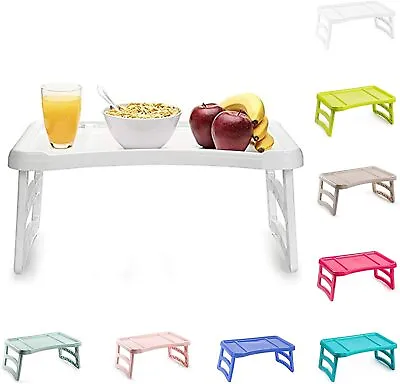 PLASTIFIC Tray With Legs Folding Table For Breakfast Or Lunch In Bed Serving Be • £20.95