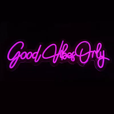 $61.75 • Buy Romatic LED Neon Sign  Good Vibes Only  Custom Neon Light Bedroom Party Bar