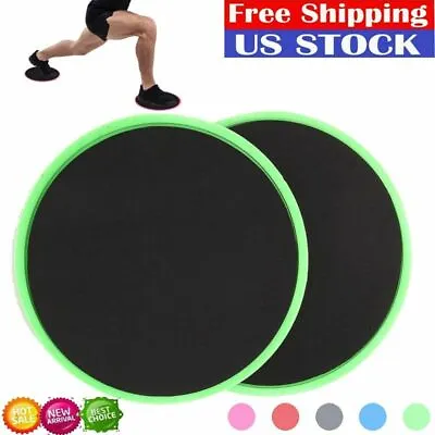 2PCS Workout Fitness Sliders Exercise Sliding Gliding Disc Pads Core Gym Pink US • $7.63