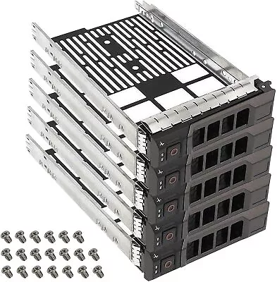 5 Pack 3.5 SAS SATA Hard Drive Tray Caddy Fit Dell PowerEdge T320 T420 T620 T330 • $34.77