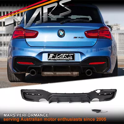 Rear Bumper Bar Diffuser To BMW F20 LCI 1-Series M135i M140i Performance Bodykit • $299.99