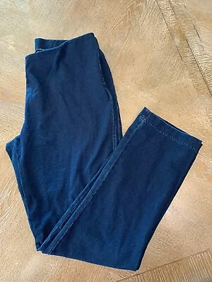 J Jill Purejill Indigo Slim Leg Pull On Pants Elastic Waist 34” Inseam 31” Med • $28