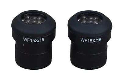 A Pair Of WF15X/16 WideField Eyepieces 30mm For Stereo Microscopes • $129.99