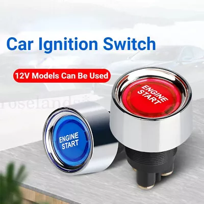 Car Ignition Switch Engine Start Push Button Keyless Entry Starter Kit • $15.47