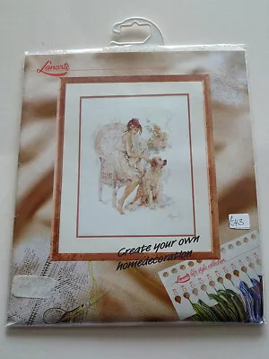 Lanarte Cross Stitch Kit - Girl With Dog - Design 38826 • £30