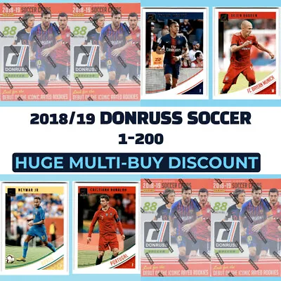 2018-19 Panini Donruss Soccer Base 1-200 - Pick Your Card • £1