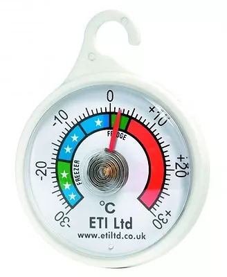 £6.49 • Buy Fridge/Freezer Dial Thermometer ETI Ltd **choose Quantity**