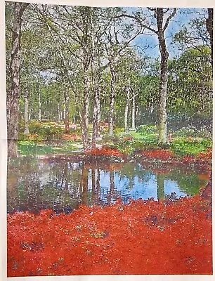 Old RARE Victory England Wood Puzzle AZALEA GARDENS (SCENE) 800+ Pieces 23 X20  • $145