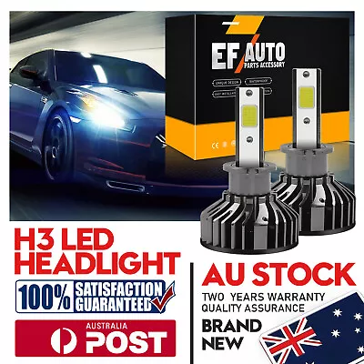 MODIGT 2x H3 160W  LED Cob Light Driving Globes Bulbs 6000K White Headlight • $18.99