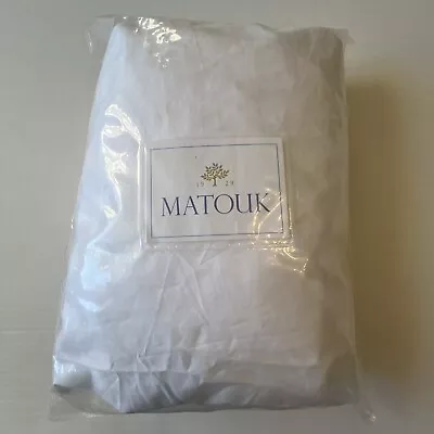 Matouk Milano 600 TC Percale Egyptian Cotton (1)Full Fitted Sheet White💖Details • $149.99