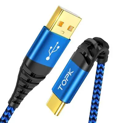 Long USB Type A To USB Type C Cable For PS5 / Xbox Series X Controller 1m 2m 3m • £6.35