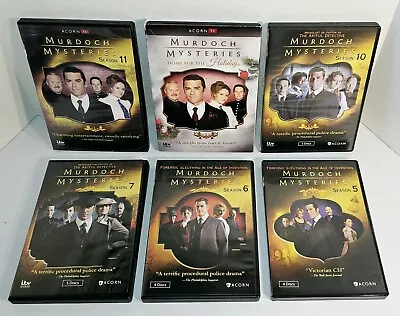 MURDOCH MYSTERIES Season 5 6 7 10 11 + Home For The Holidays DVD Box Set LOt • $29.99