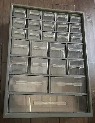 Vintage 26 -1 Drawer Metal Flanbeau Products Corp Parts Storage Organizer Cabine • $44.95