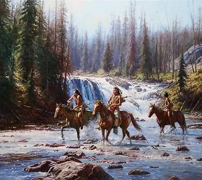  Crows In The Yellowstone  Martin Grelle Limited Edition Fine Art Giclee Canvas • $1750