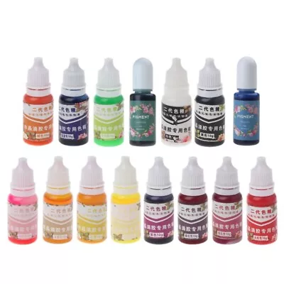 Epoxy Resin Pigment Liquid Dye 15 Colors Transparent Non-Toxic Epoxy Resin Dye • $7.90