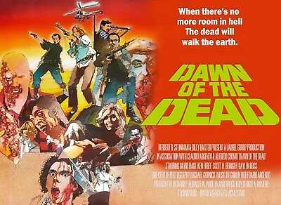 ZOMBIES DAWN OF THE DEAD 1978 Quad Poster Print 30x40  George A Romero FREE P&P • £24.99