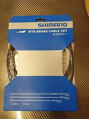 £17.99 • Buy Shimano XTR Mountain Bike MTB Hybrid Brake Cables (Full Cable Set) For V Brakes