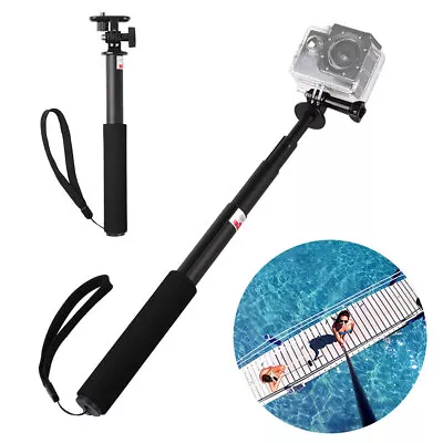 Monopod Selfie Stick Pole Handheld For Gopro Hero 6 5 4 3 +3 2 1 Sports Action • £9.78