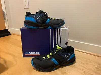 Victor P9200II C Unisex Professional High-End Badminton Shoes (Black/Blue) • $110