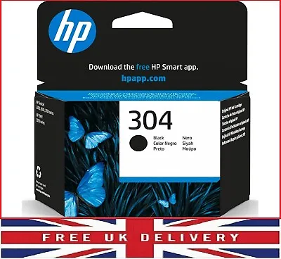 HP N9K06AE 304 Original Ink Cartridge Black (Pack Of 1) HP DeskJet • £13.84