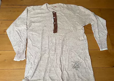 Vintage Rare 20s 30s Penmans Pen Angle Henley Undershirt Sweatshirt Top • £25