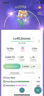 $9.20 • Buy Florges Pokemon Trade Go Lv40 2 Charge Move Pokémon Go Master  Pvp (random Color