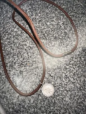 Saint Christopher Pendant Inc Leather Cord Gift Necklace Religion Spiritual  • £0.99