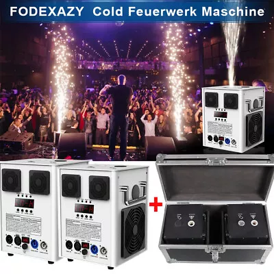 700W Cold Spark Machine Firework Stage Effect Wedding DJ Party DMX &Flight Case • £399.98