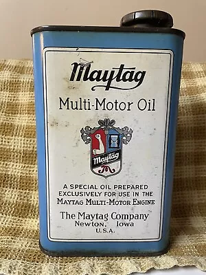 Vintage Maytag Multi Motor Oil Tin/Can Pre Owned • $75