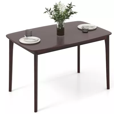 48  Solid Wood Kitchen Modern Large Dining Table W/ Rubber Wood Supporting Leg • $108.96