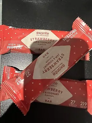 £23.99 • Buy 10  X Exante Meal Replacement Bars Strawberry And Yoghurt Flavour