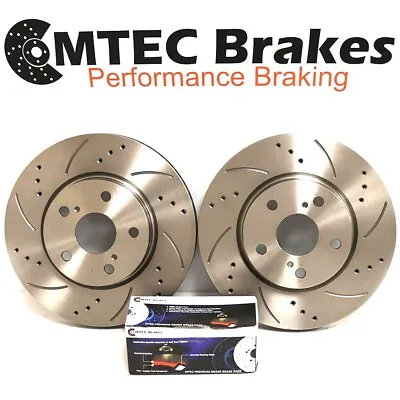 Front Brake Discs & Mtec Pads For Ford Focus Mk1 Zetec 98-04 1.4 1.6 1.8 2.0 • £86.99