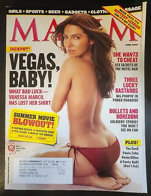 Maxim Magazine June 2005 - Vanessa Marcil - Paula Zahn #90  B32:1223 • $5.56