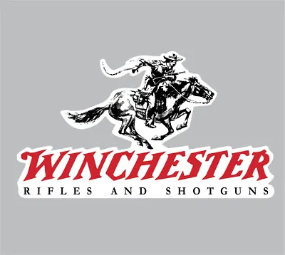 Winchester Rifles And Shotguns Vinyl Decal 4  Tall X7  Wide - Indoor/Outdoor • $5.95