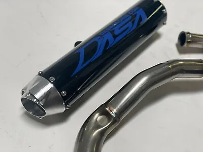 $599.95 • Buy Dasa Classic Full Exhaust System Classic Black Blue Yamaha YFZ450R 450R 450X