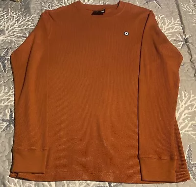 MEN'S South Pole Rust (M) Long Sleeve Thermal Waffle Weave LS Shirt • $15