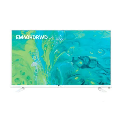 EMtronics EM40HDRWD 40  Inch Full HD LED TV With Built-in DVD Player - White • £219.99