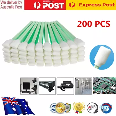 $32.95 • Buy 200X Solvent Foam Cleaning Swabs Roland Mimaki Camera Lens Format InkJet Printer