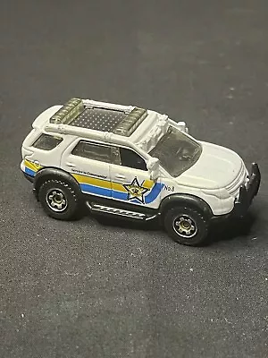 2012 Matchbox Ford Explorer #8 Sheriff White 1:70 Diecast 2 3/4  Police Truck • $9.99