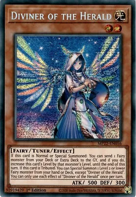 Yugioh - Diviner Of The Herald - MP22-EN056 - Prismatic Secret Rare - NM • $40